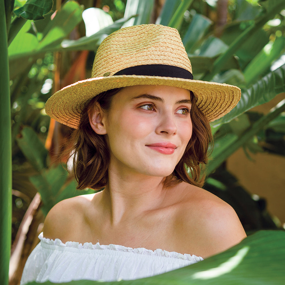 Chapeau Fedora Safari en Raphia Franie naturel SCALA