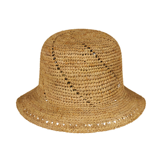 Chapeau Cloche en Paille Tikia marron clair BARTS