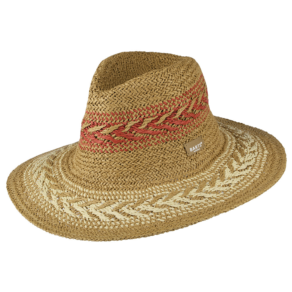 Chapeau Fedora Été Caledona marron clair-multi BARTS