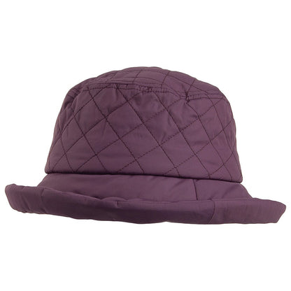 Chapeau de Pluie Matelassé Imperméable Maia prune SCALA