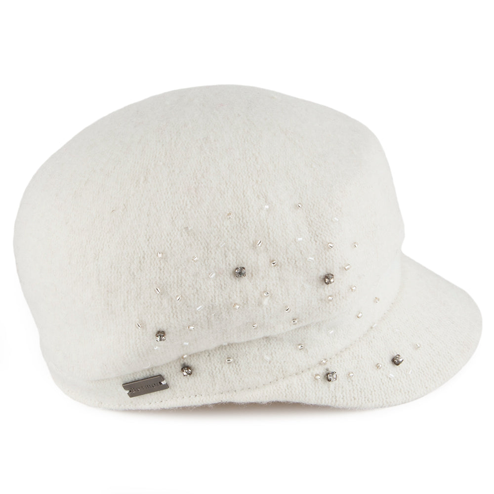 Casquette Gavroche Lynn blanc hiver BETMAR