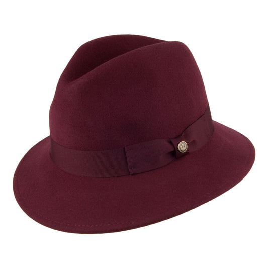Chapeau Fedora en Laine à Bord Baissé Ms Chandler violet GOORIN BROTHERS