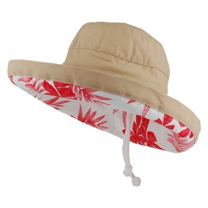 Chapeau Été Pliable en Coton Aninata sable du désert SCALA