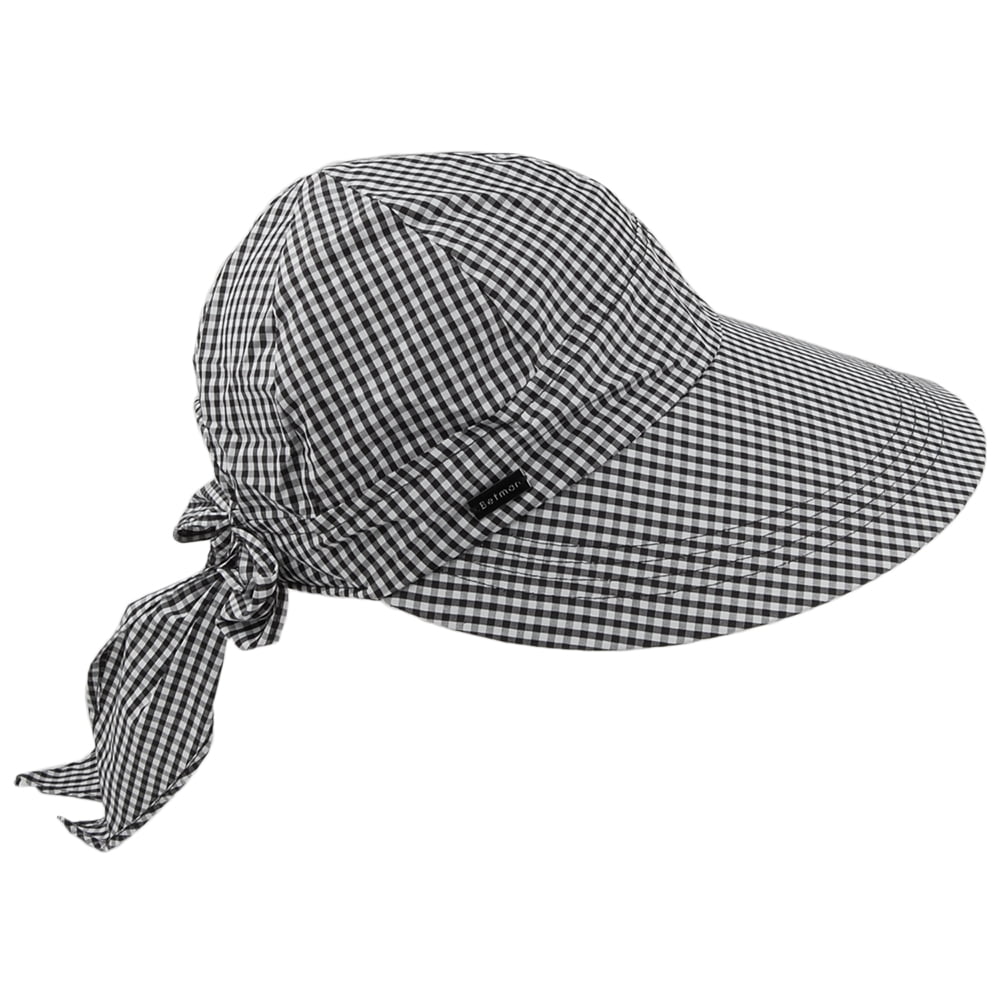 Visière Face Framer Vichy noir-blanc BETMAR
