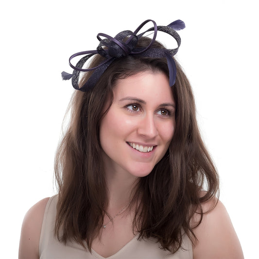 Chapeau Bibi Julie bleu marine JANE ANNE DESIGNS