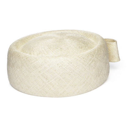 Chapeau Calot en Paille Jackie O ivoire WHITELEY