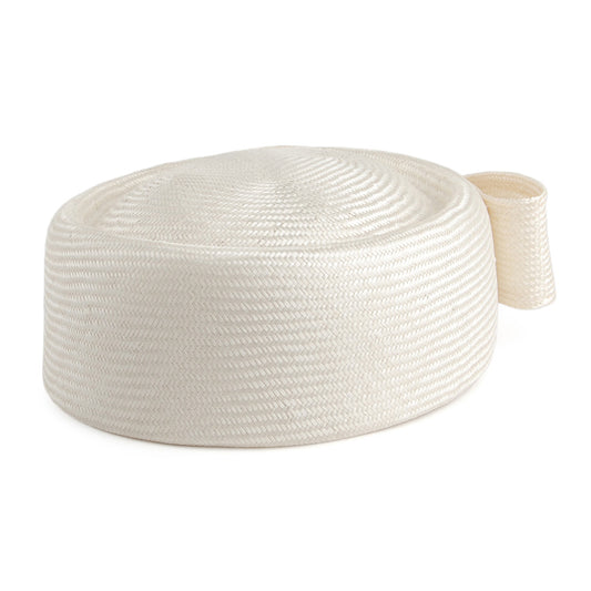 Chapeau Calot en Paille Jackie O ivoire WHITELEY