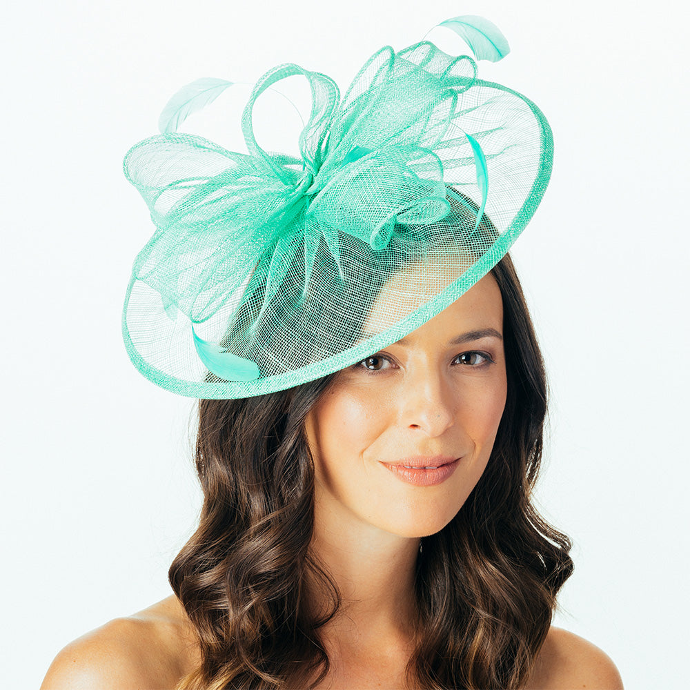Chapeau Bibi Disque Ginny turquoise FAILSWORTH