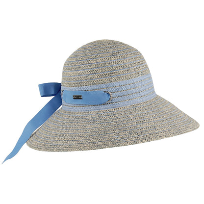 Chapeau Été Jasmine mélange de bleus BETMAR