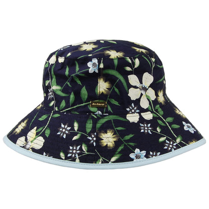 Chapeau Été Réversible Florence bleu marine et mix de couleurs BETMAR