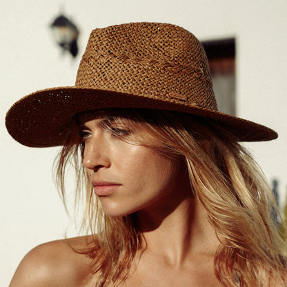 Chapeau Fedora Été Arday marron clair BARTS