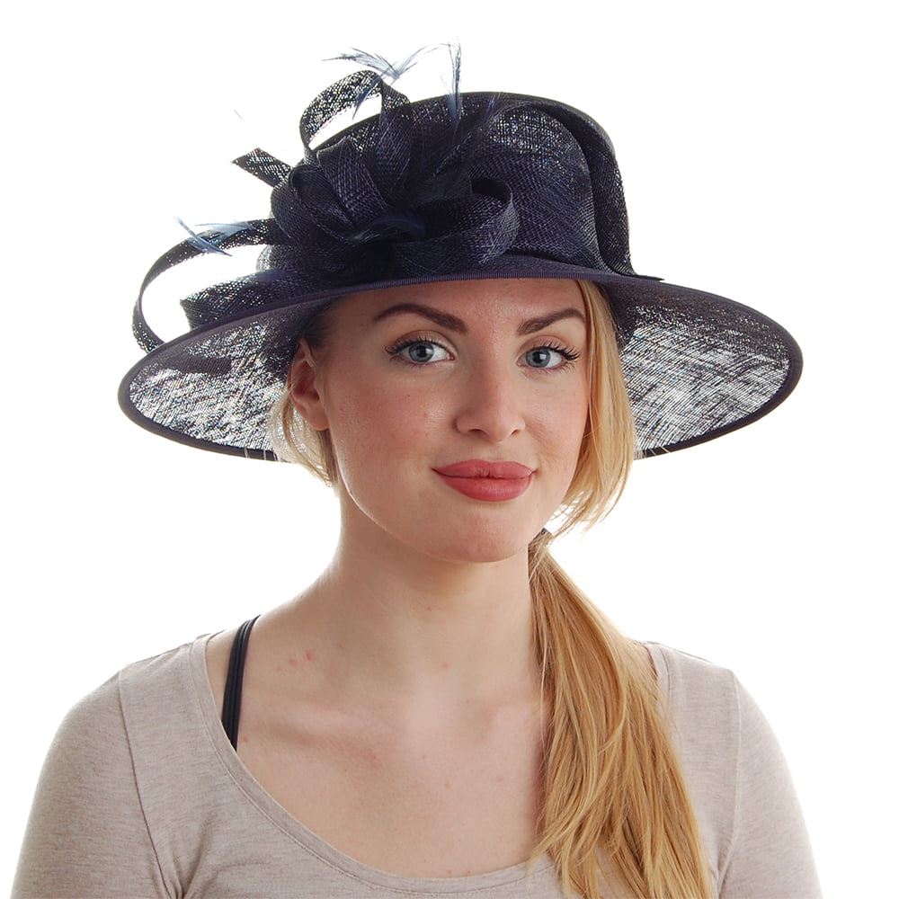 Chapeau de Mariage Juliet bleu marine FAILSWORTH