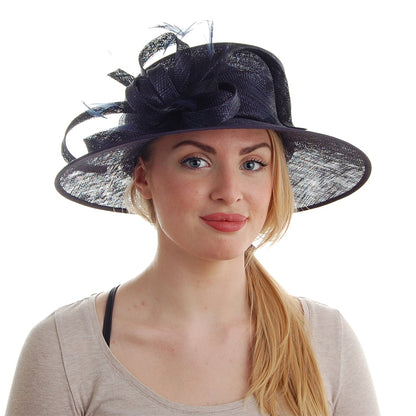 Chapeau de Mariage Juliet bleu marine FAILSWORTH
