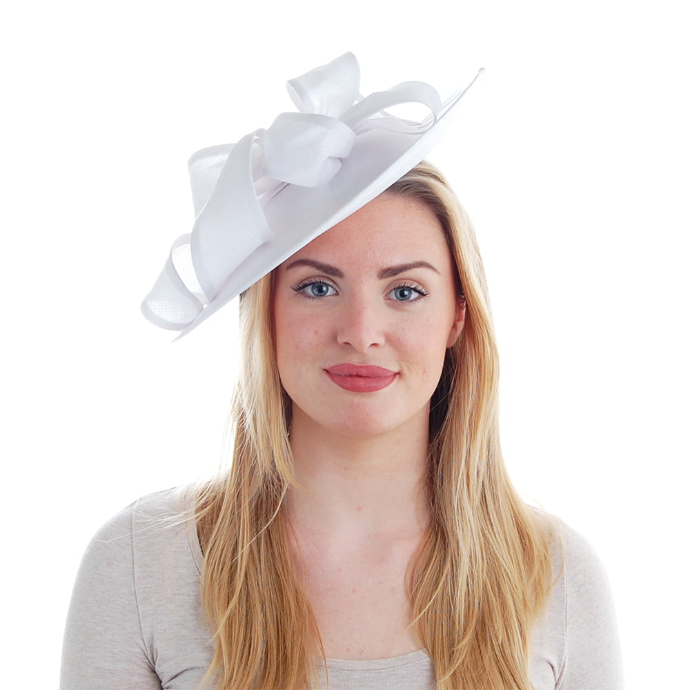 Chapeau Bibi de Cérémonie Brianna blanc FAILSWORTH