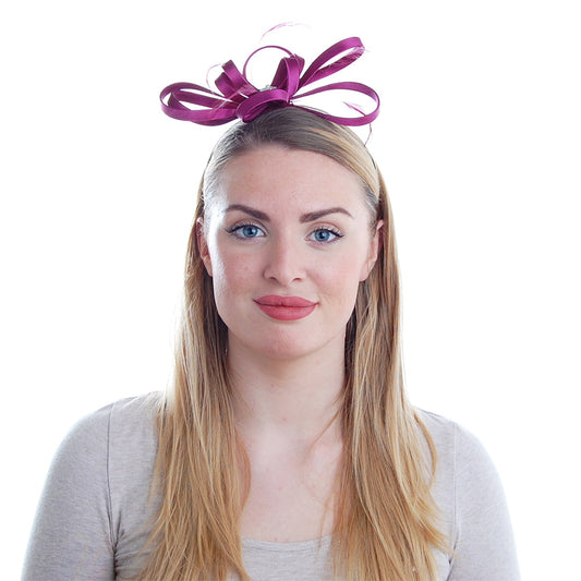 Chapeau Bibi en Satin groseille FAILSWORTH