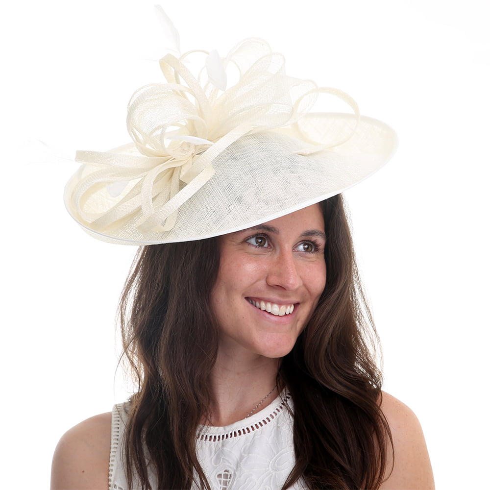 Chapeau Bibi Disque Molly ivoire JANE ANNE DESIGNS