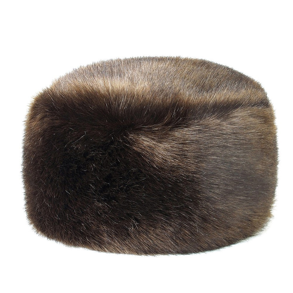 Chapeau Calot Femme Hiver en Fausse Fourrure marron HELEN MOORE