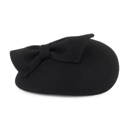 Chapeau Calot avec Nœud Kate noir WHITELEY