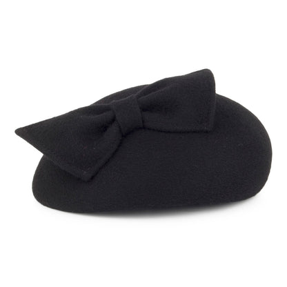 Chapeau Calot avec Nœud Kate noir WHITELEY