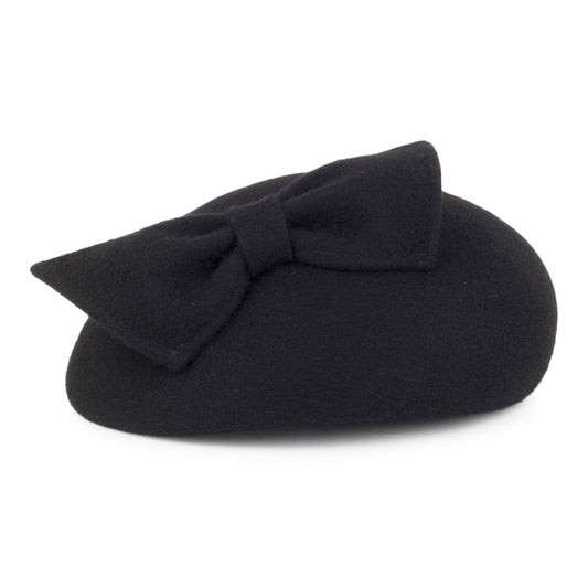 Chapeau Calot avec Nœud Kate noir WHITELEY