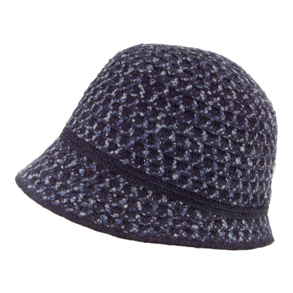 Chapeau Cloche Willow bleu marine BETMAR