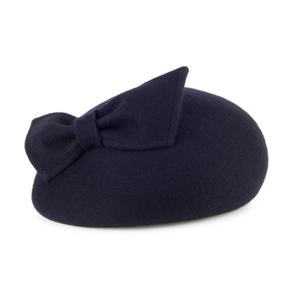 Chapeau Calot avec Nœud Kate bleu marine WHITELEY