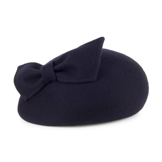 Chapeau Calot avec Nœud Kate bleu marine WHITELEY