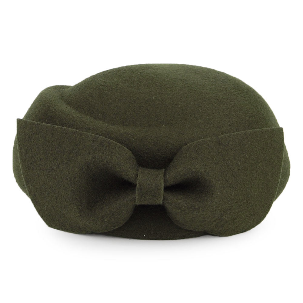 Chapeau Calot en Laine avec Nœud Avery mousse WHITELEY