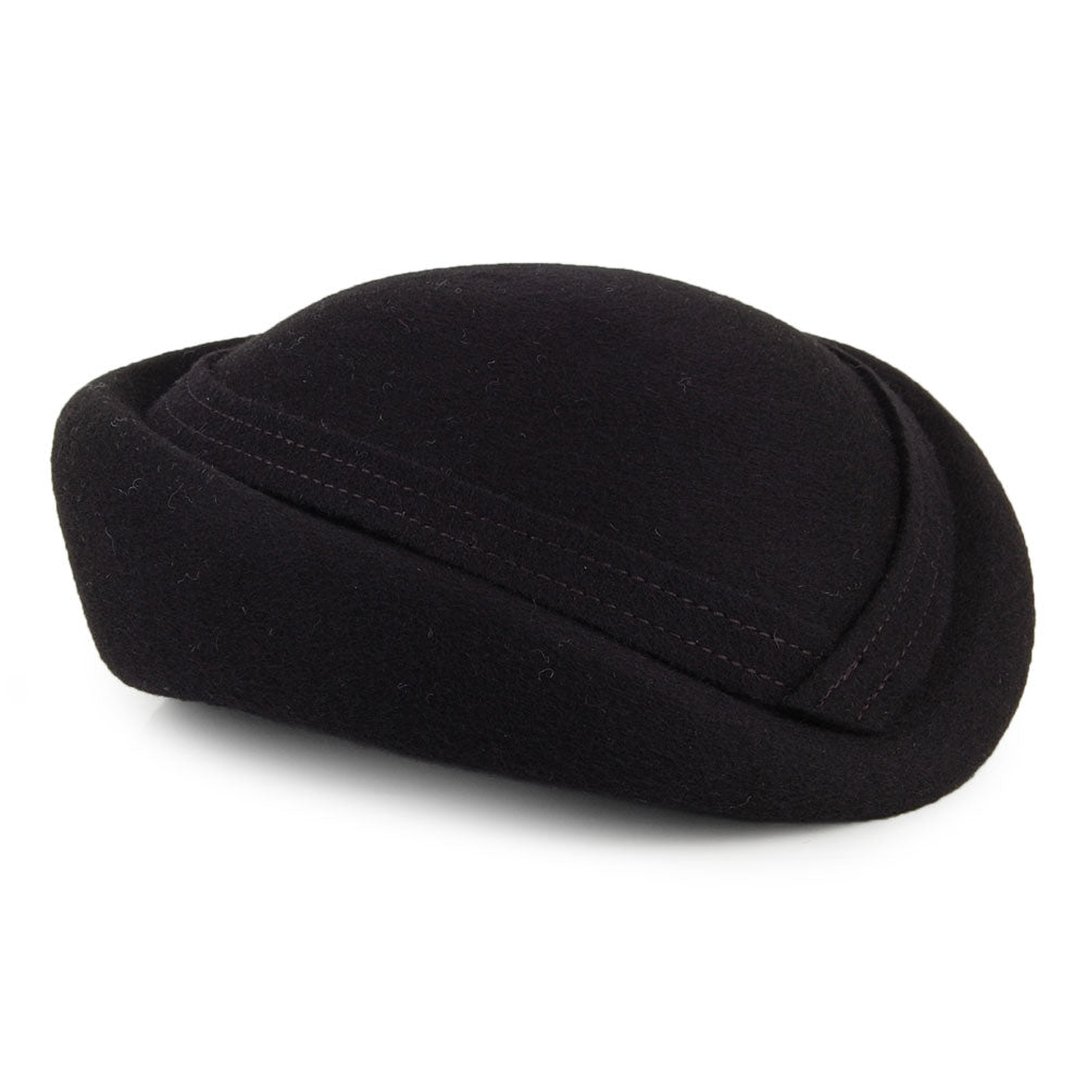 Chapeau Calot en Laine Maria noir WHITELEY