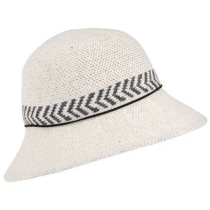 Chapeau Cloche en Laine Mélangée Mattie ivoire CALLANAN