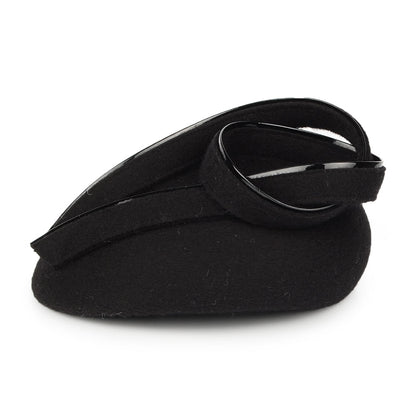 Chapeau Calot Rachael en Laine noir WHITELEY