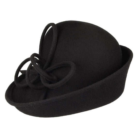 Chapeau Cloche Caroline noir WHITELEY