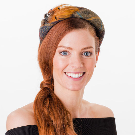 Bandeau en Laine Britannique Sandown olive et mix de couleurs FAILSWORTH