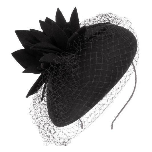 Chapeau Calot Miriam avec Voile noir FAILSWORTH
