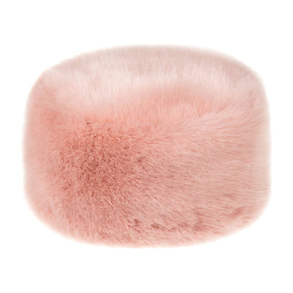 Chapeau Calot Femme Hiver en Fausse Fourrure vieux rose HELEN MOORE