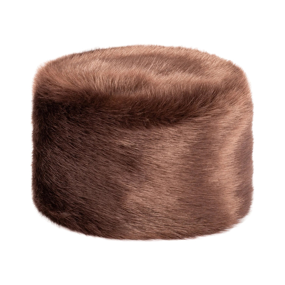 Chapeau Calot Femme Hiver en Fausse Fourrure châtaigne HELEN MOORE