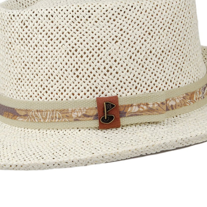 Chapeau Gambler de Golf en Paille naturel SCALA
