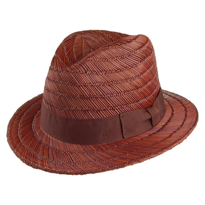 Chapeau Fedora Rollins en Paille marron BRIXTON
