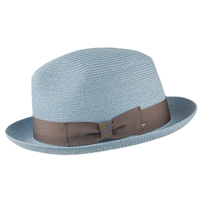 Chapeau Trilby Boss bleu fumée SIGNES
