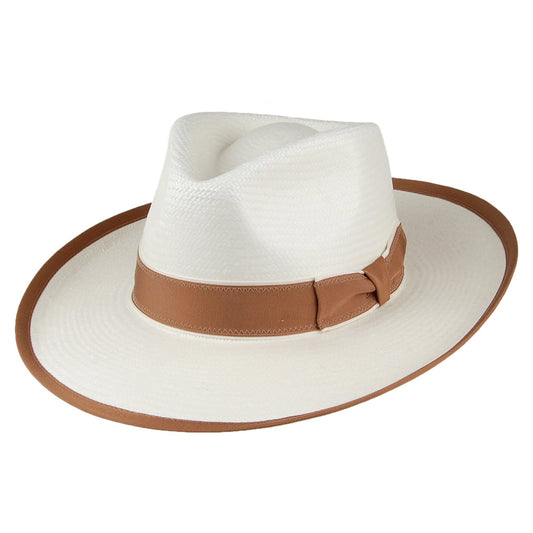Chapeau Fedora Panama Wild Bill décoloré SIGNES