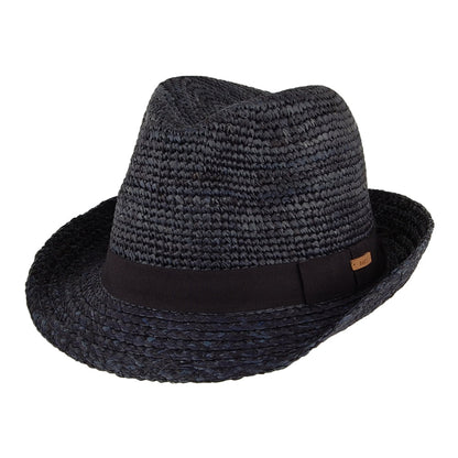 Chapeau Trilby en Paille Sedad bleu marine BARTS