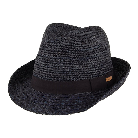 Chapeau Trilby en Paille Sedad bleu marine BARTS