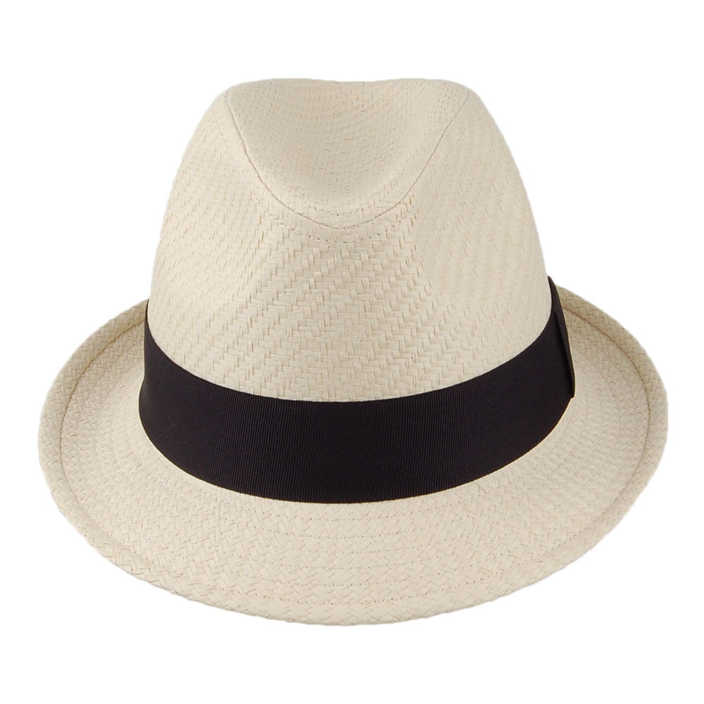 Chapeau Trilby en Paille décoloré FAILSWORTH