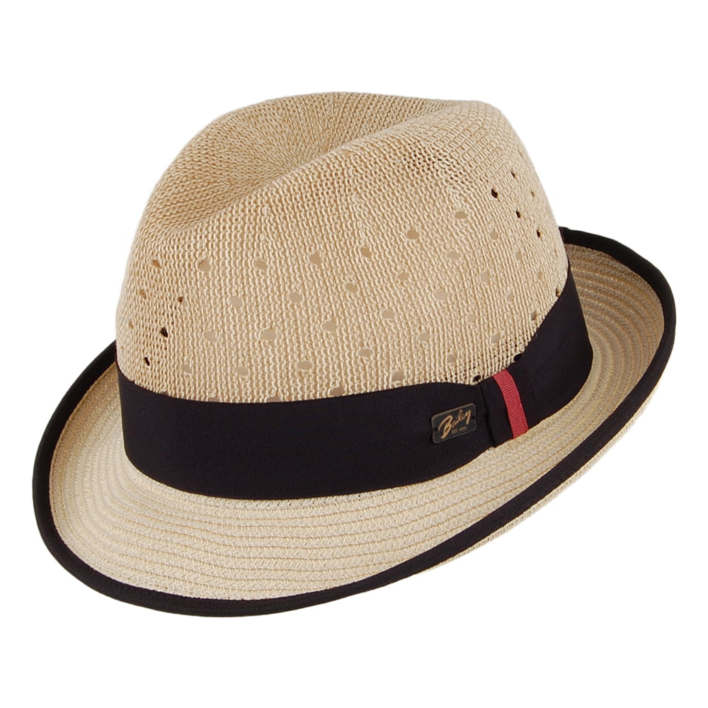 Chapeau Trilby en Paille Toyo Bascom naturel BAILEY