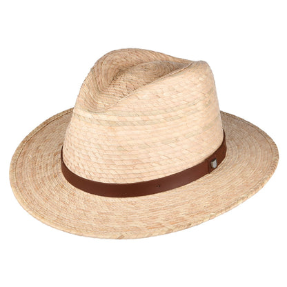 Chapeau Fedora en Paille Messer beige sable BRIXTON