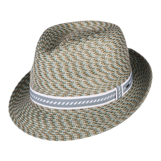 Chapeau Trilby Mannes mélange de verts BAILEY