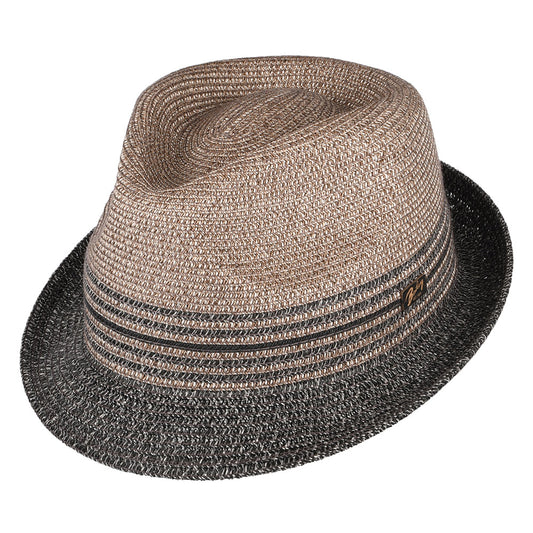 Chapeau Trilby en Paille Toyo Hooper anthracite BAILEY