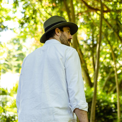 Chapeau Fedora Été en Paille Summer C- Crown olive JAXON & JAMES