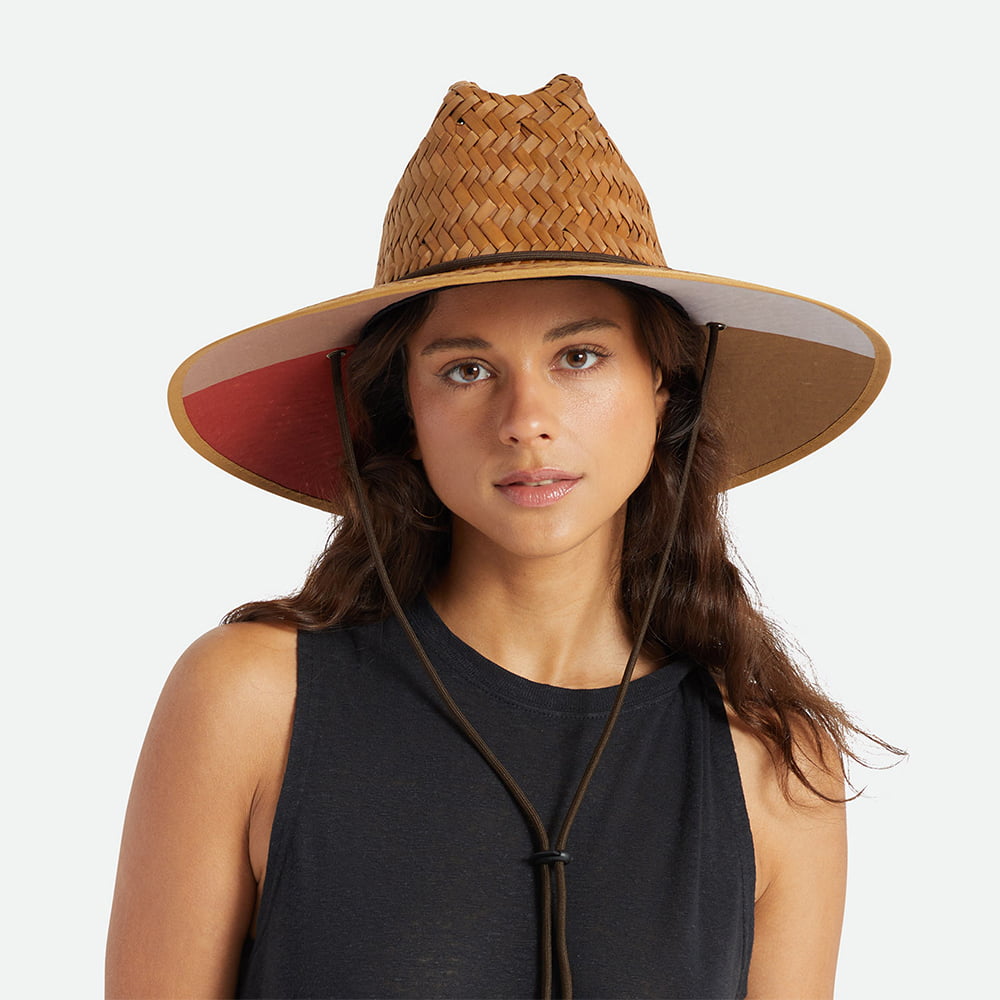 Chapeau Lifeguard en Paille Beta marron clair BRIXTON