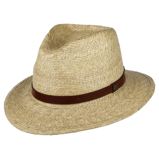 Chapeau Fedora en Paille Messer naturel BRIXTON